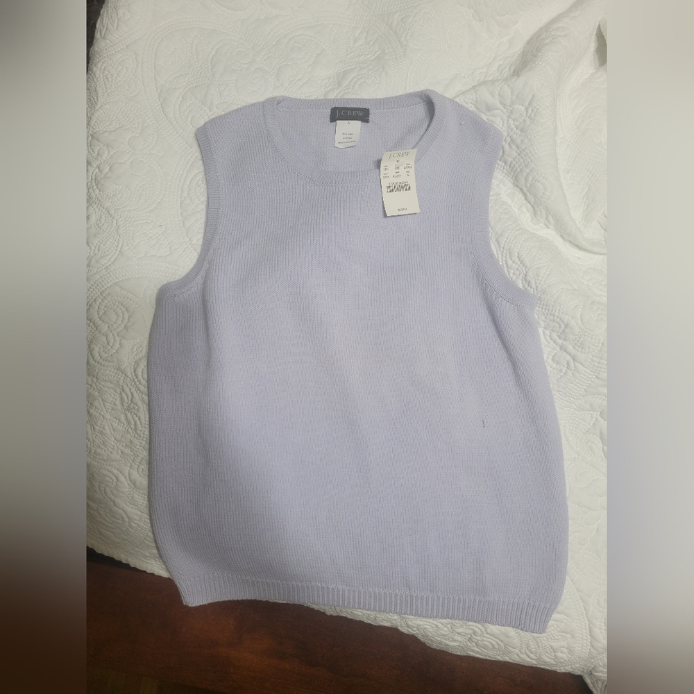 J Crew Sweater Sleeveless NWT